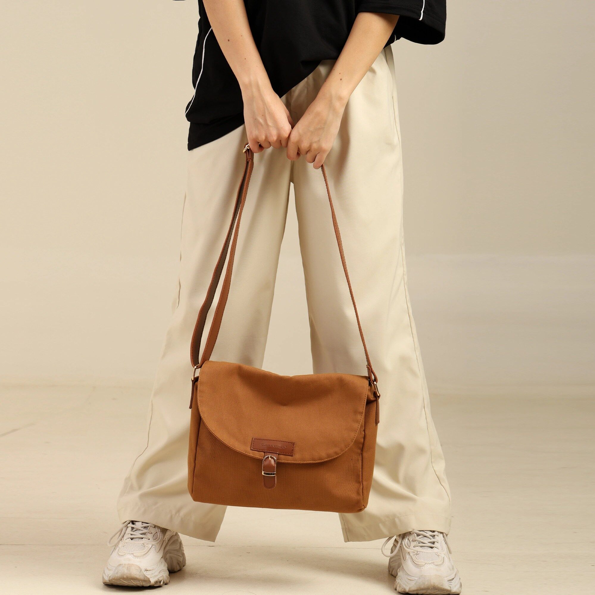 Nicole Canvas Crossbody Bag - Image 1